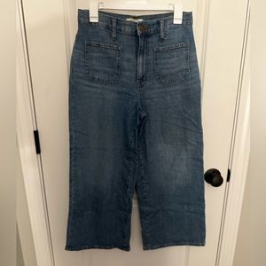 Madewell Wide Leg Crop jeans